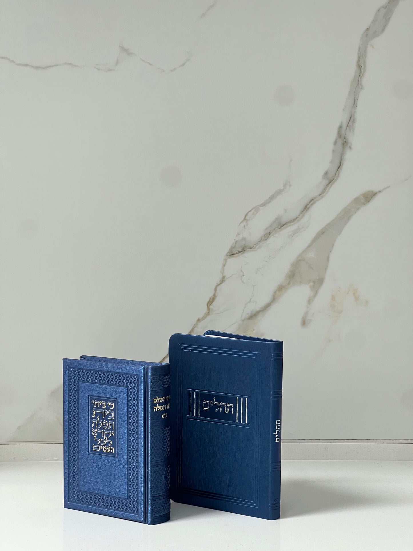 תהילים פלקסי דמוי עור כחול